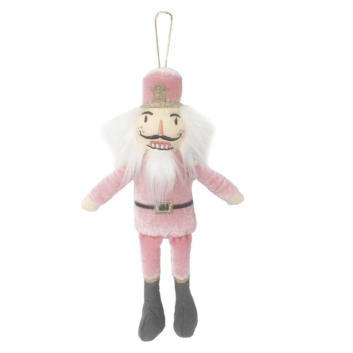 Plush Pink Nutcracker Ornament Mon Ami Designs Christmas