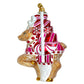 Jingle Nog Ria Renna glass Christmas Ornament 