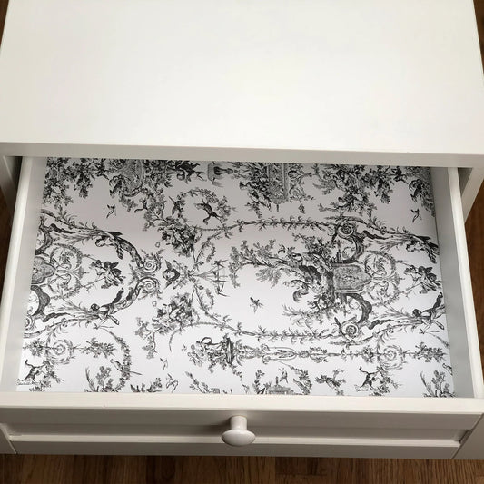 Scentennials Vintage Toile Gray Scented Drawer Liners 