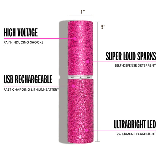 Pink Lipstick Stun Gun