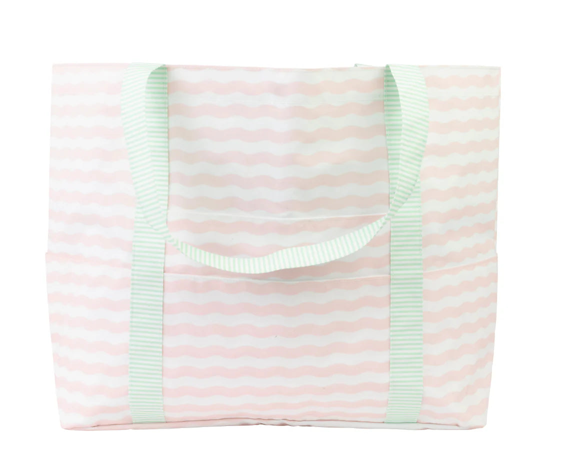 Apple of my Isla The Summer Bag Pink and Green 