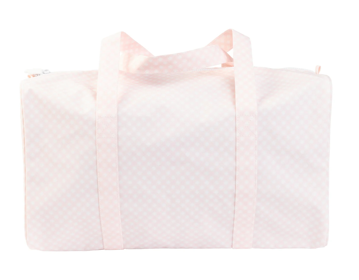 Apple of My Isla The Duffle Bag pink gingham 