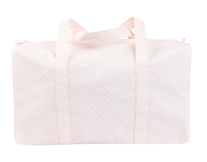 Apple of My Isla The Duffle Bag pink gingham 