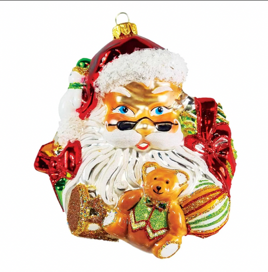 Heartfully Yours Kringle Kris glass Christmas ornament