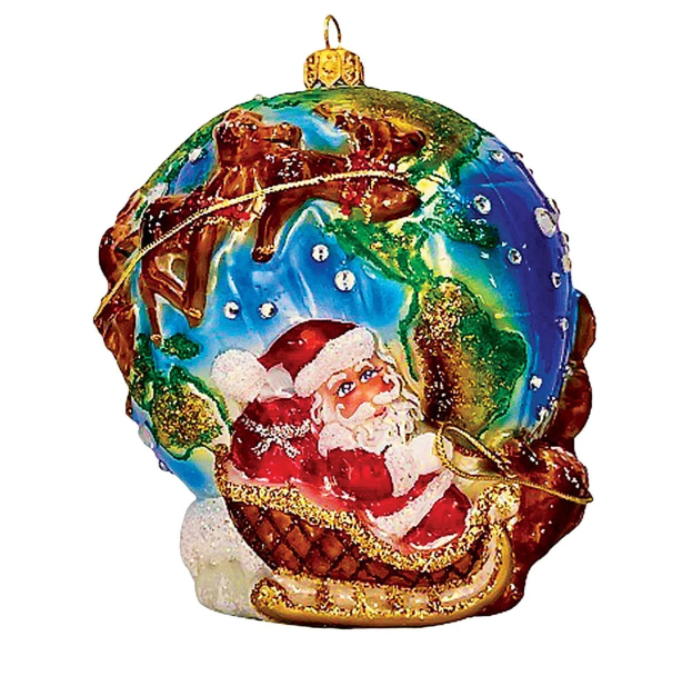 Heartfullly Yours 2023 World Traveller santa ornament Christmas Christopher Radko