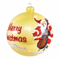 Heartfully Yours Boogie Santa glass Christmas Ornament