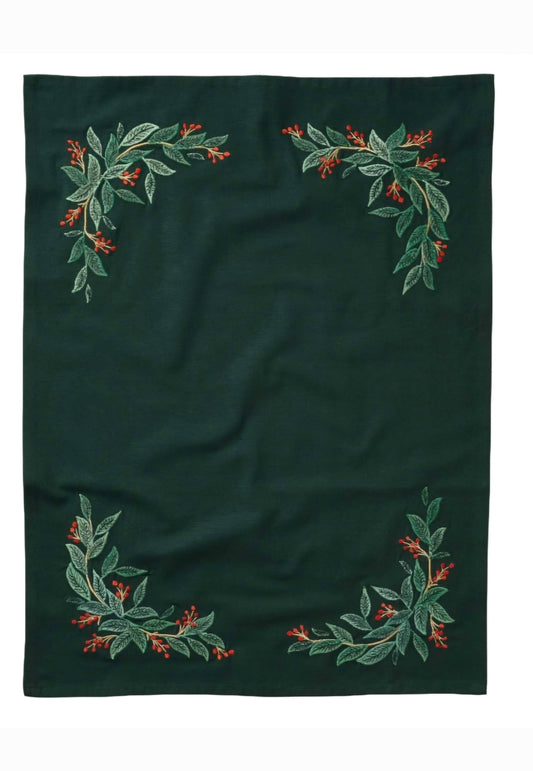 Willowberry Embroidered Tea Towel