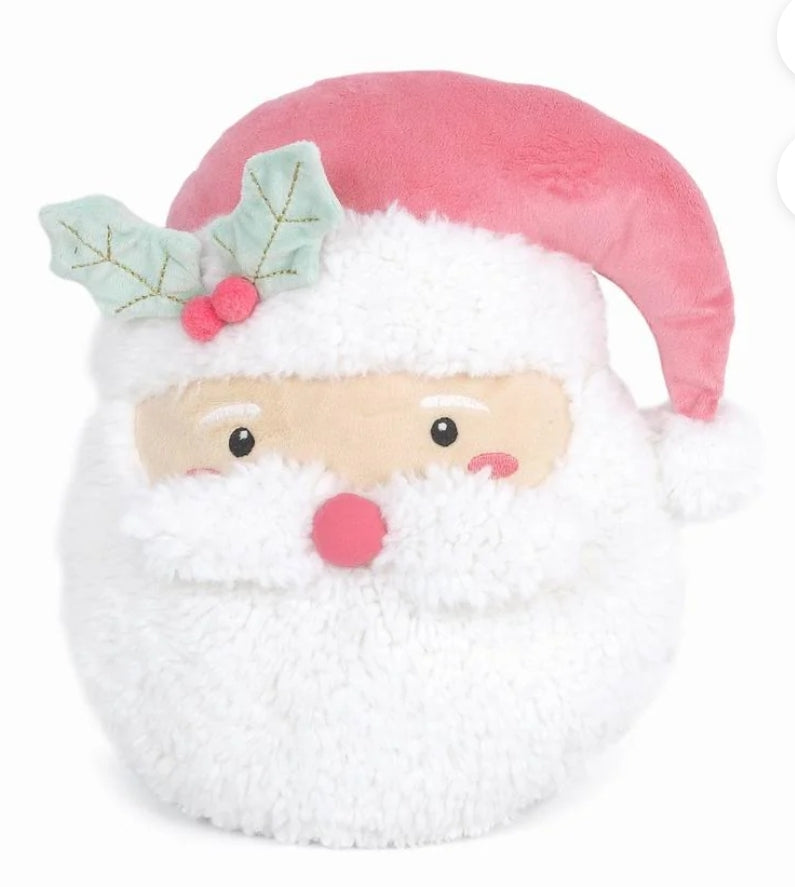 Pink Santa Accent Pillow