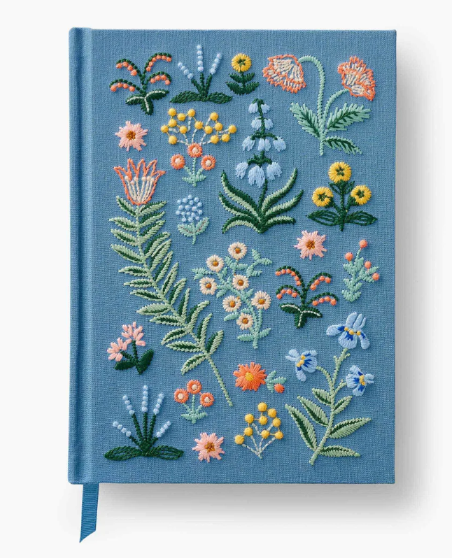 Menagerie Garden Embroidered Journal