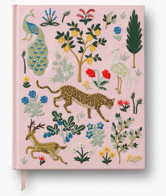 Menagerie Embroidered Sketchbook