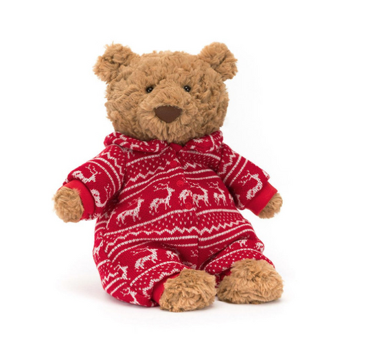 Bartholomew Bear in Winter Pajamas