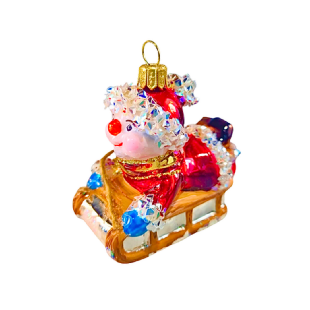 The Ornament King Heartfully Yours Christopher Radko Snow Day! Christmas Ornament 