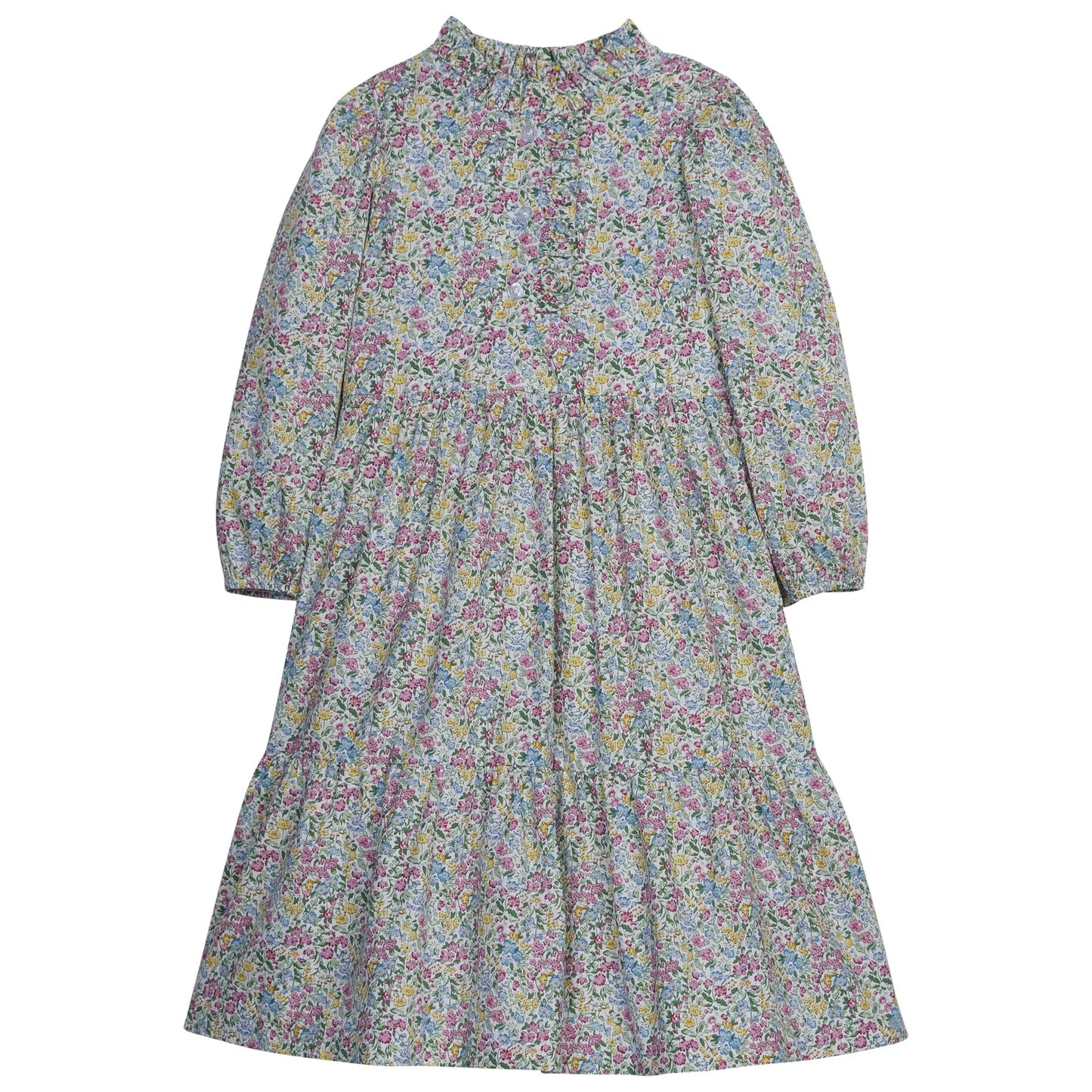 Little English Tiered Midi Dress Green Gables for girls 