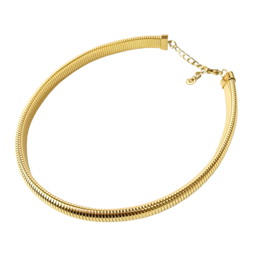 HJane Gold Tube Necklace 
