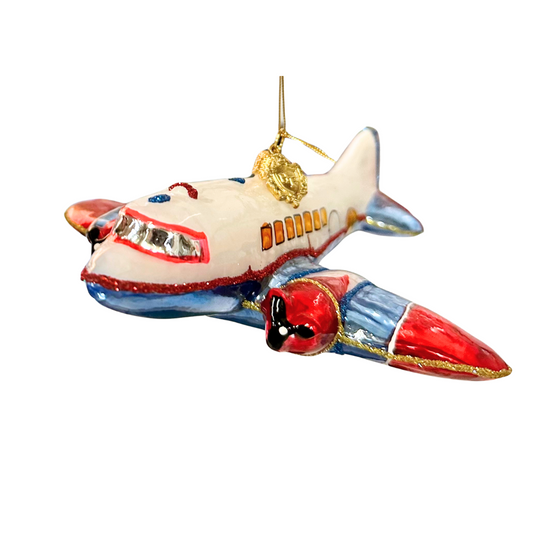 Huras Family North Pole Airlines Christmas Ornament 