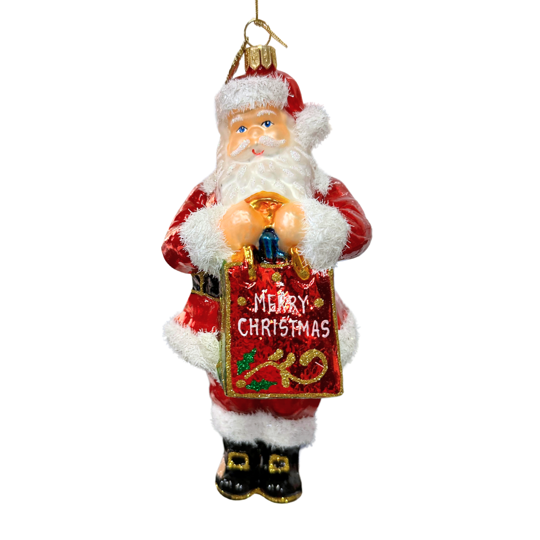 Huras Family Something Special from Santa glass Christmas ornament