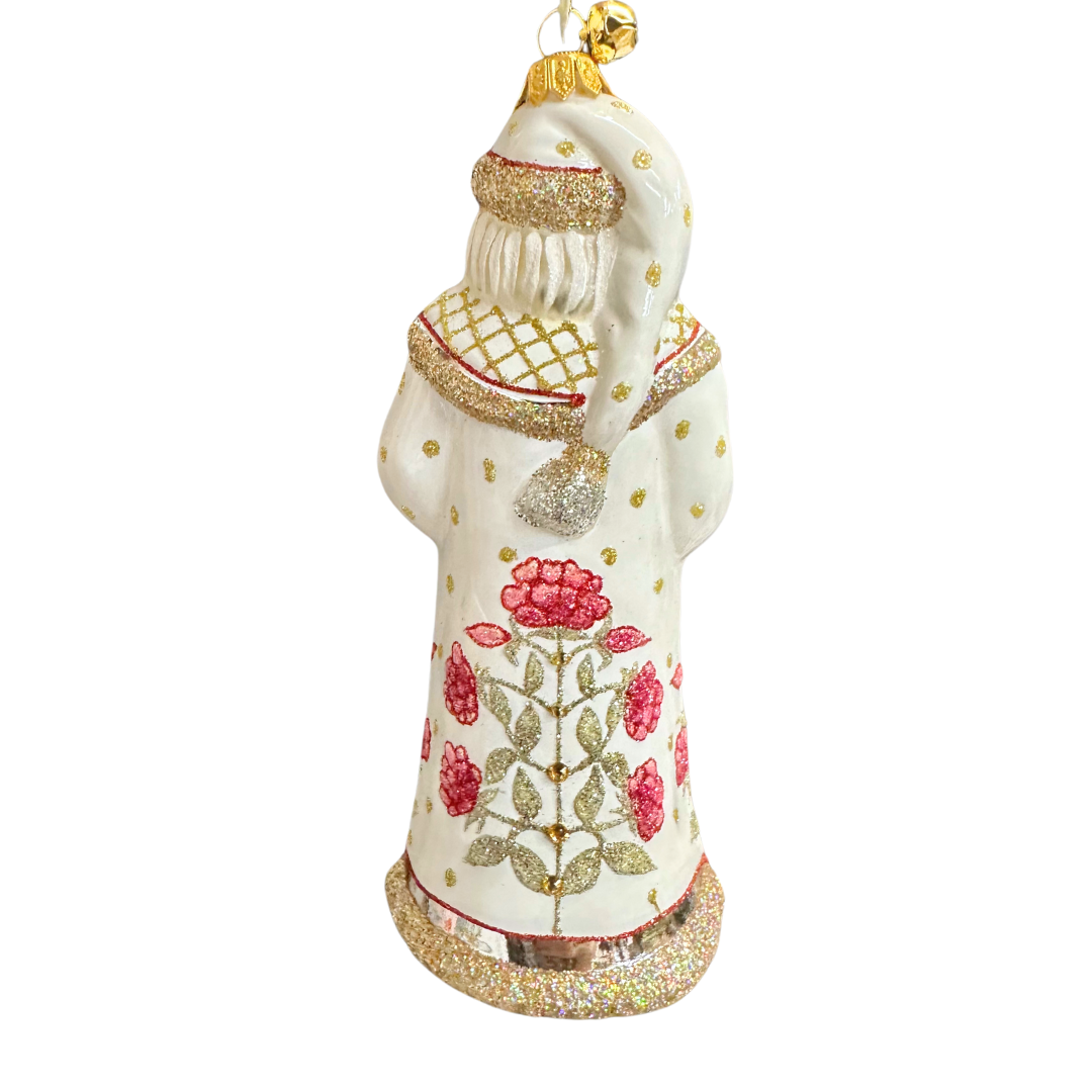 JingleNog Papa Anthemon glass Christmas Ornament 