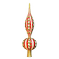 JingleNog Holiday Striped Christmas Tree Topper 