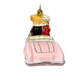 Pups in Pink Cabrio Ornament