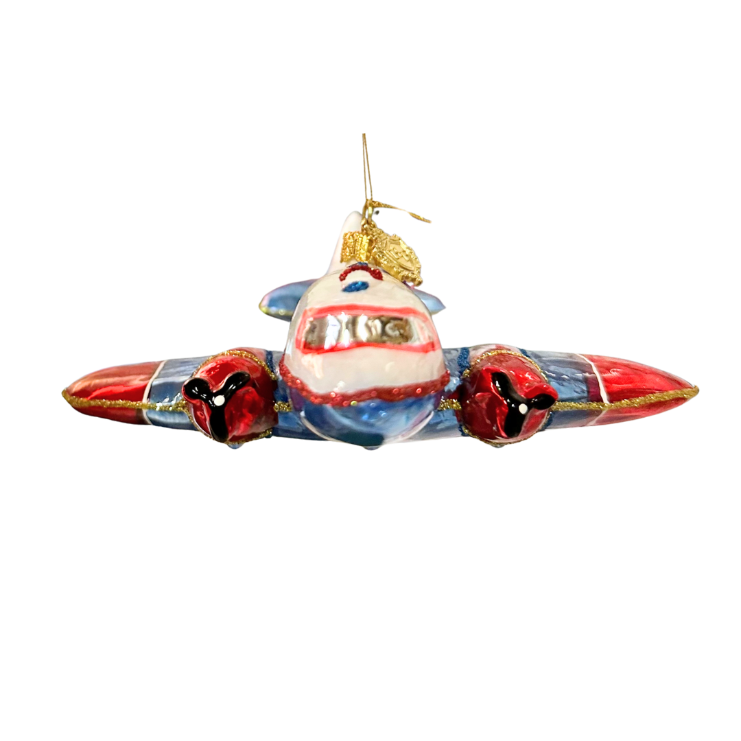 Huras Family North Pole Airlines Christmas Ornament 