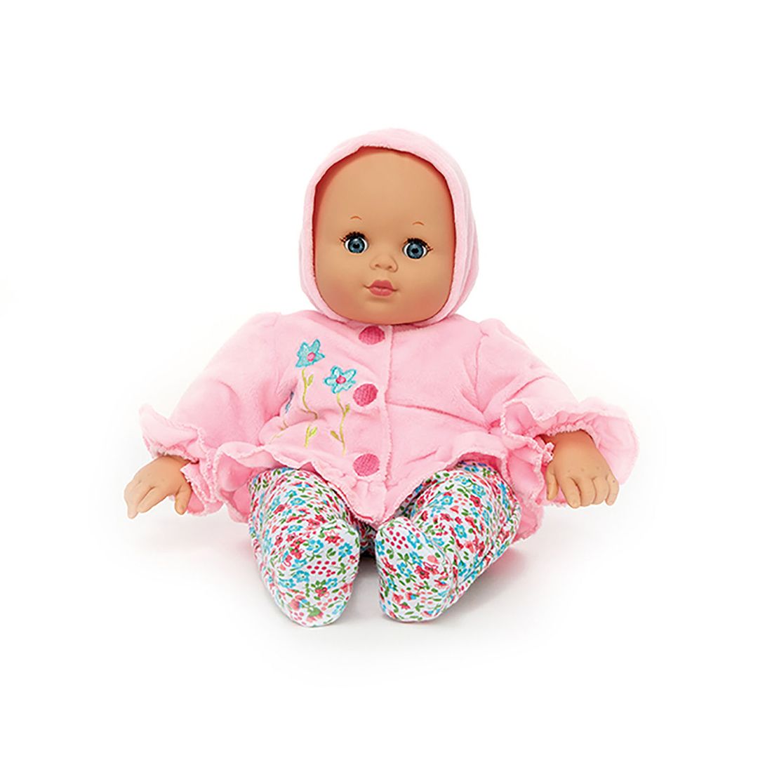 Madame Alexander Baby Cuddles Pink Hoodie baby doll with bottle 