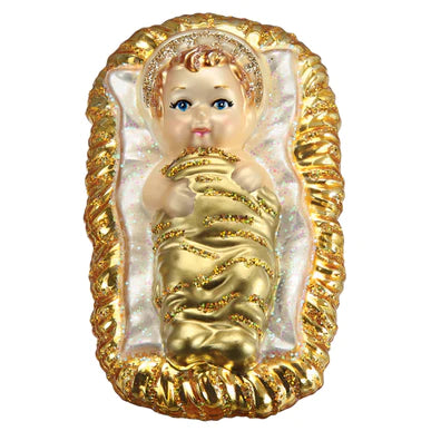 Baby Jesus In Manger Clip Ornament