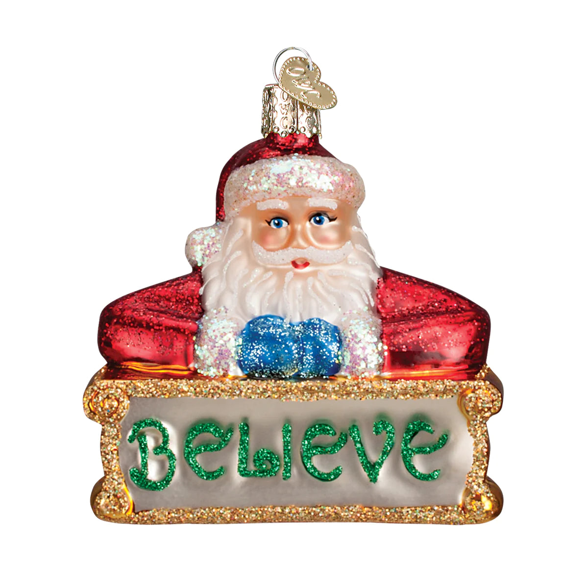 Believe Santa Ornament