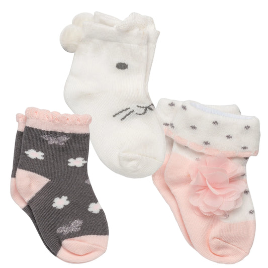 Stephen Joseph Bunny Sock Set for baby