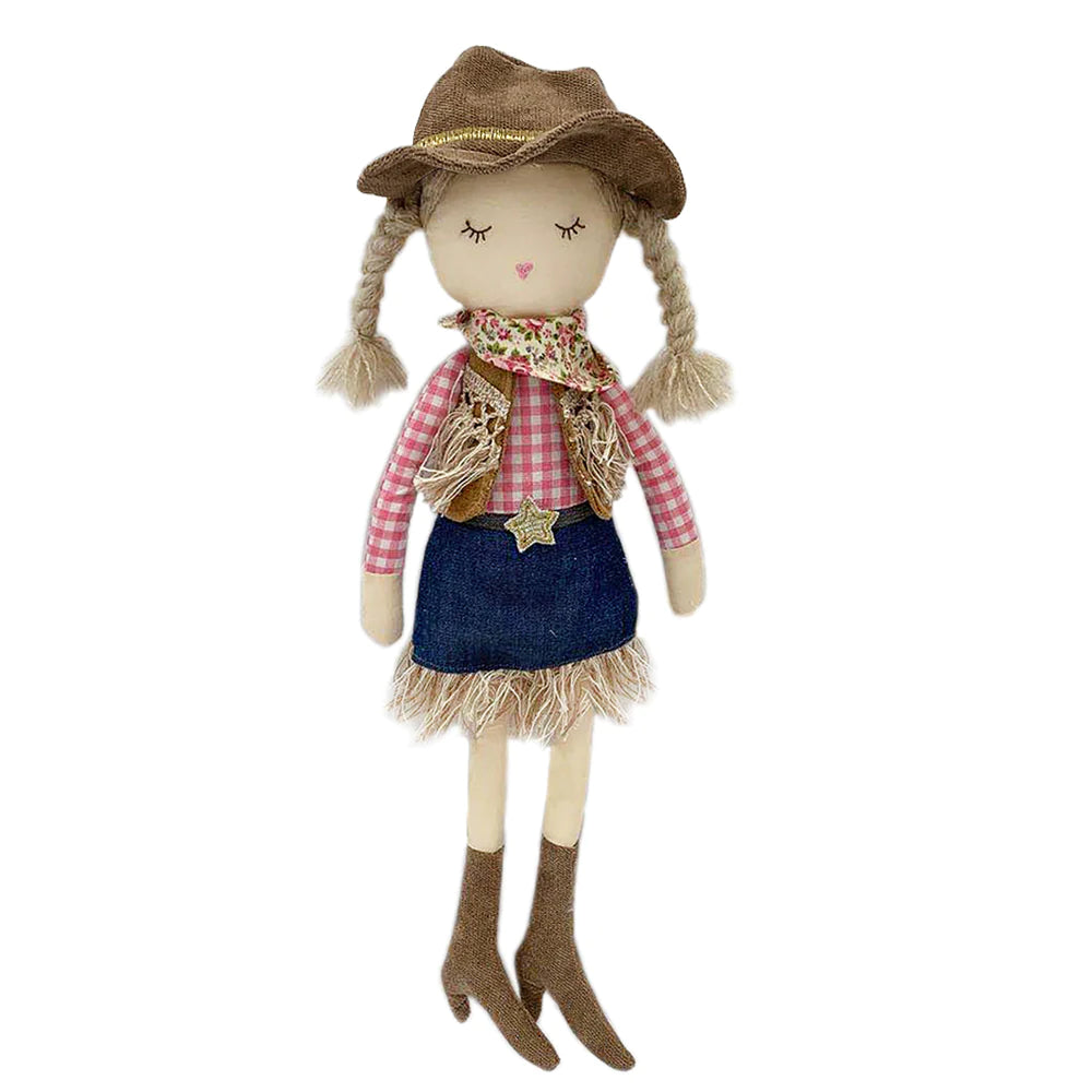 Mon Ami Designs Clementine Cowgirl Doll for kids