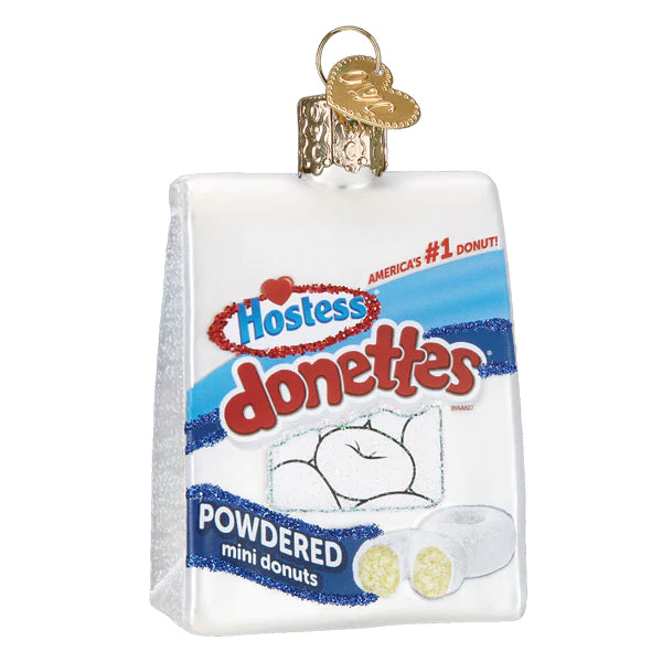 Old World Christmas Hostess Donettes powdered mini donuts ornament 