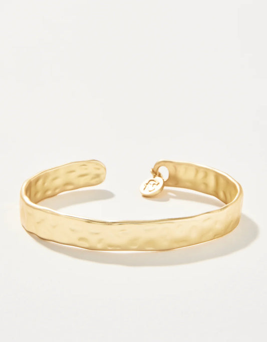 Spartina 449 Hammered Gold Cuff bracelet 