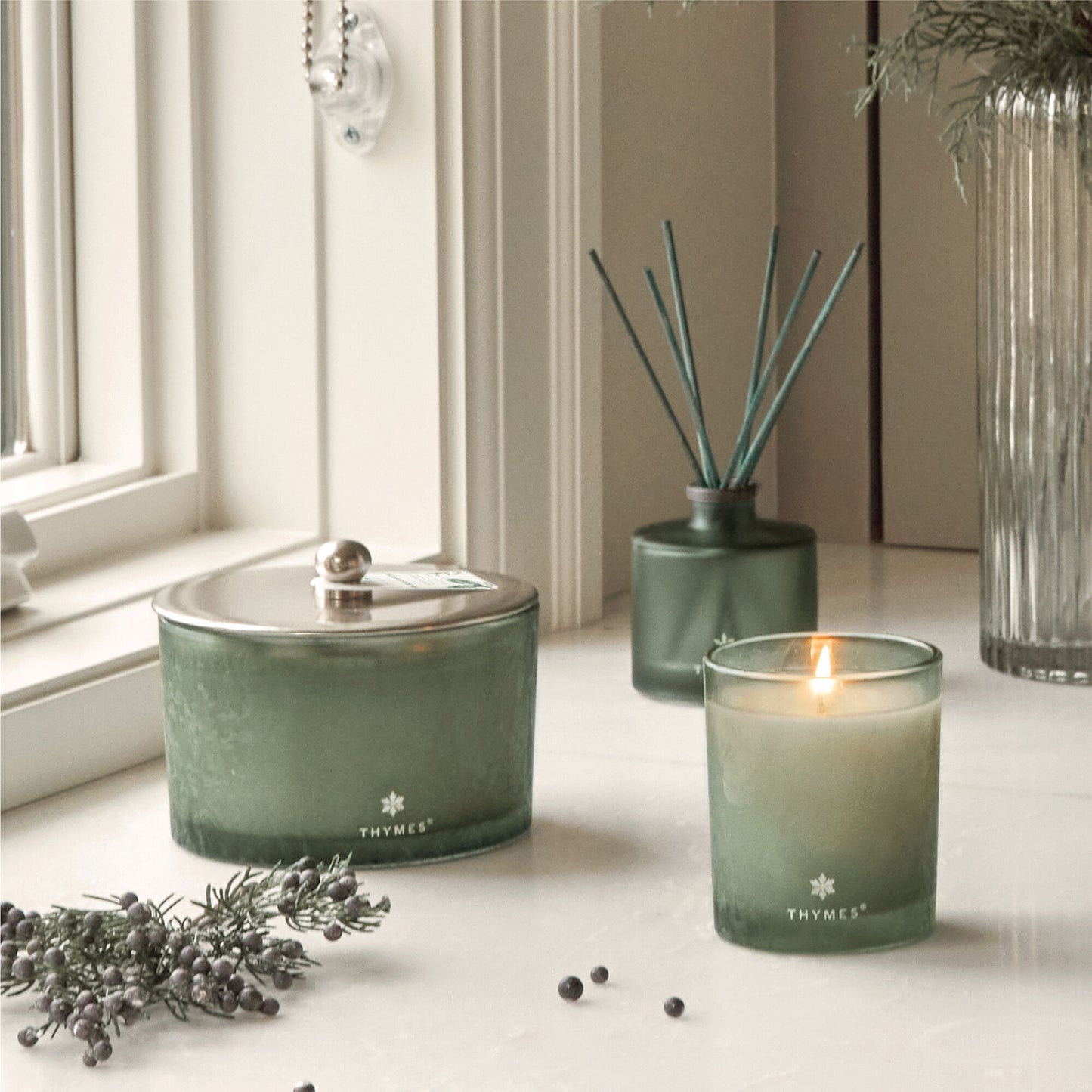 Thymes Highland Frost Candle 