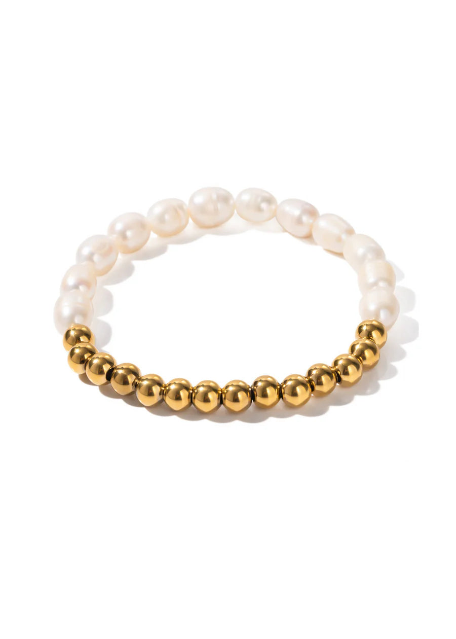 HJane Nora Bracelet pearl and gold 