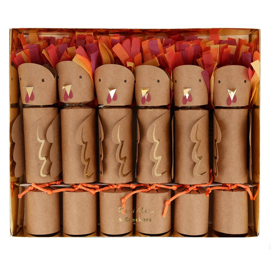 Meri Meri Thanksgiving Turkey Medium Party Crackers 