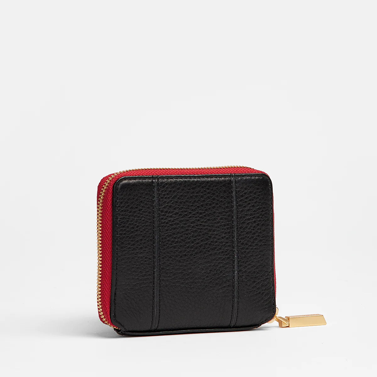 Hammitt 5 North Black Wallet with Red Zip 
