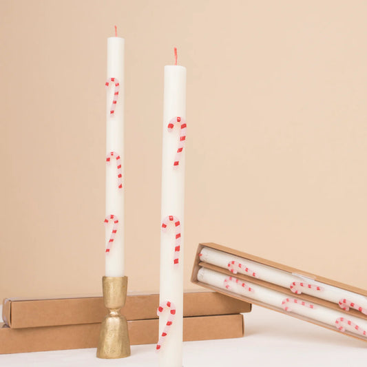 Meri Meri Candy Cane Taper Candles 