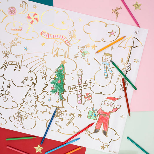 Meri Meri Christmas Coloring Posters