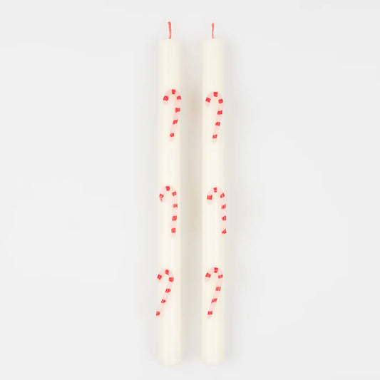 Meri Meri Candy Cane Taper Candles 