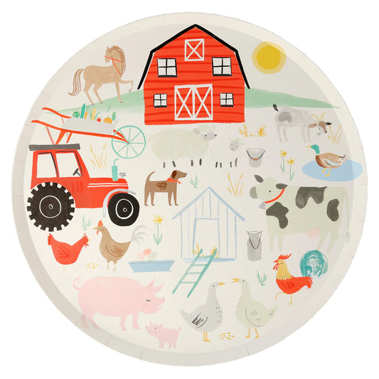 Meri Meri On the Farm Dinner Plates 