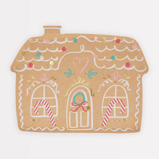 Meri Meri Gingerbread House Plates