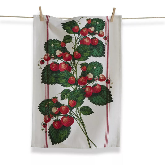 Tag Orchard Strawberries Dishtowel tea towel 