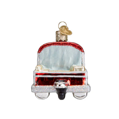 Old World Christmas Pontoon Boat Ornament 