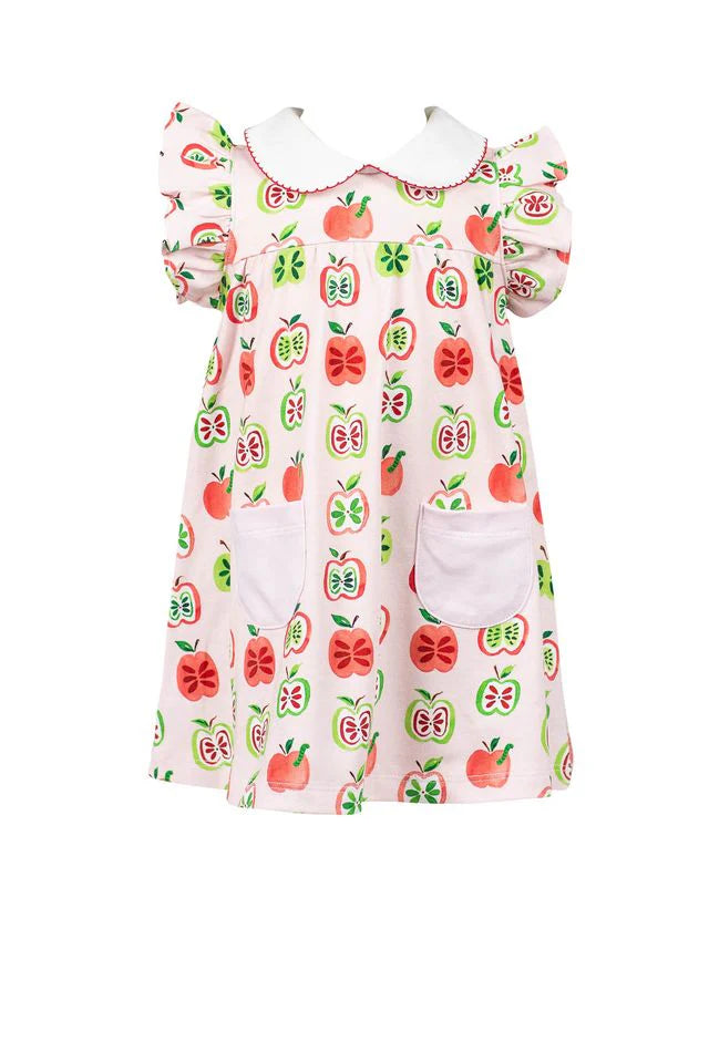 Proper Peony Gala Apples little girl's dress 