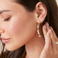 Spartina 449 Swell Hoop Earrings Pearl 