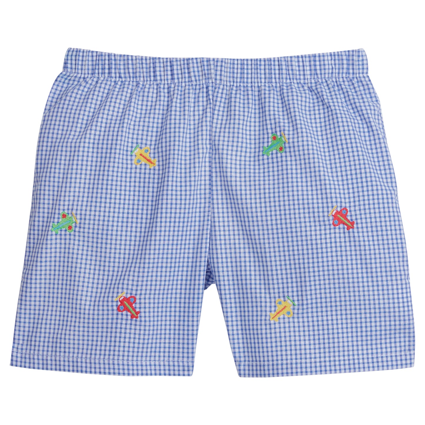 Little English Embroidered Basic Short Airplanes 