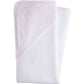 little english hooded towel pink stripe 