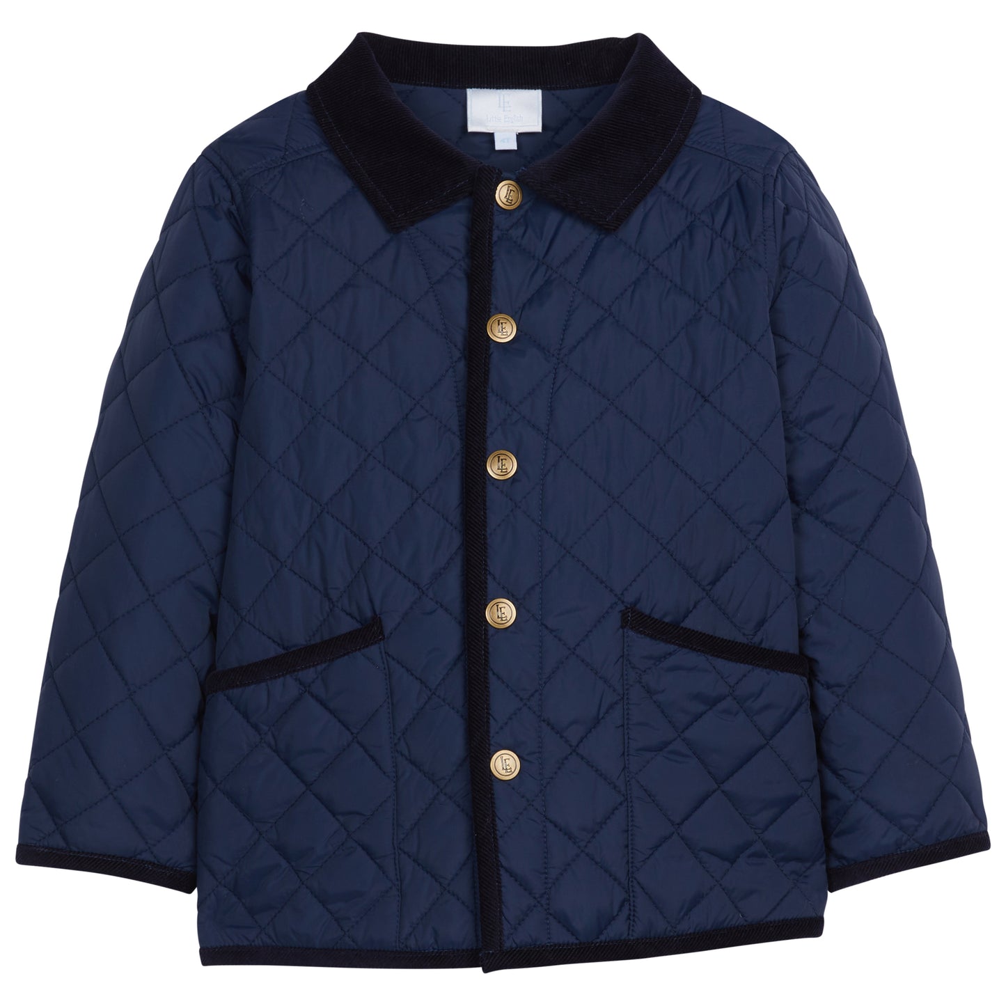 Little English Navy Classic Quilted Jacket 