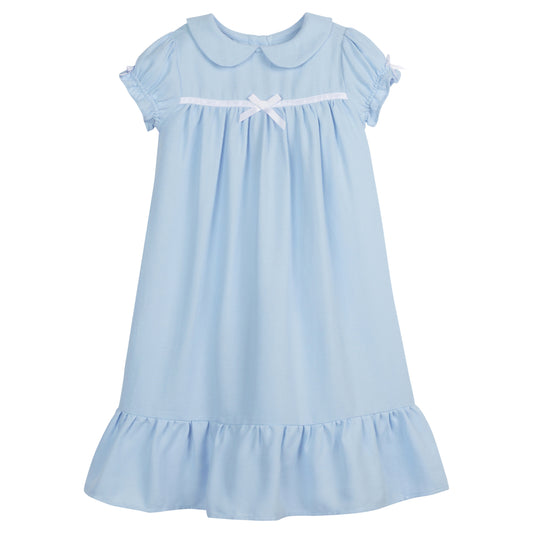 Little English Spring 2024 Classic Short Sleeve Nightgown Light Blue 