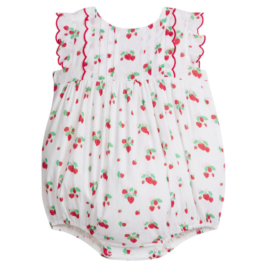 Little English Mila Bubble Strawberry Fields baby girl clothing 