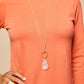 Spartina 449 Willa Carved Pink Mother-of-Pearl long necklace 